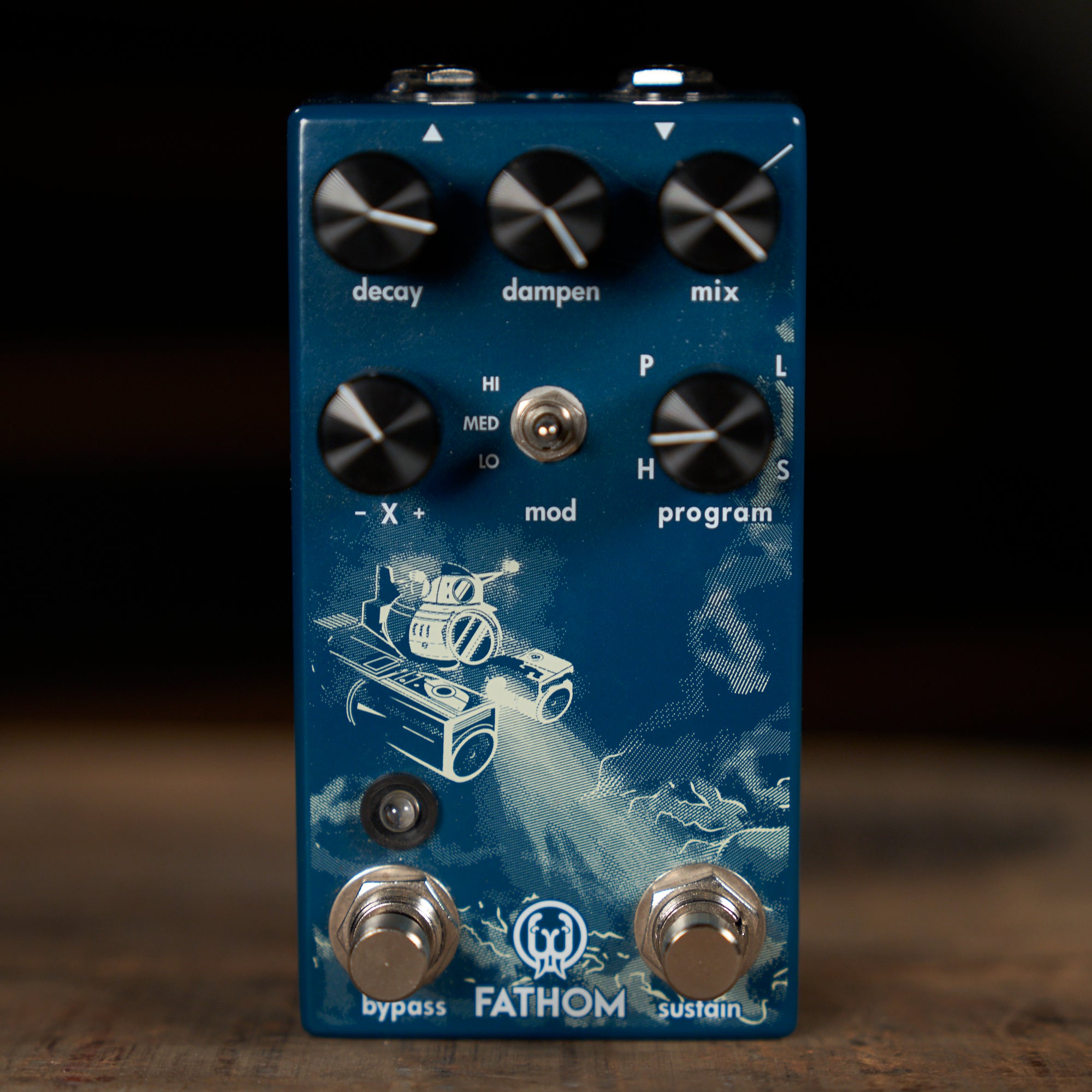 Fathom Reverb Schematic Walrus Audio Fathom Multi-Function Reverb Effect Pedal With Box - Used