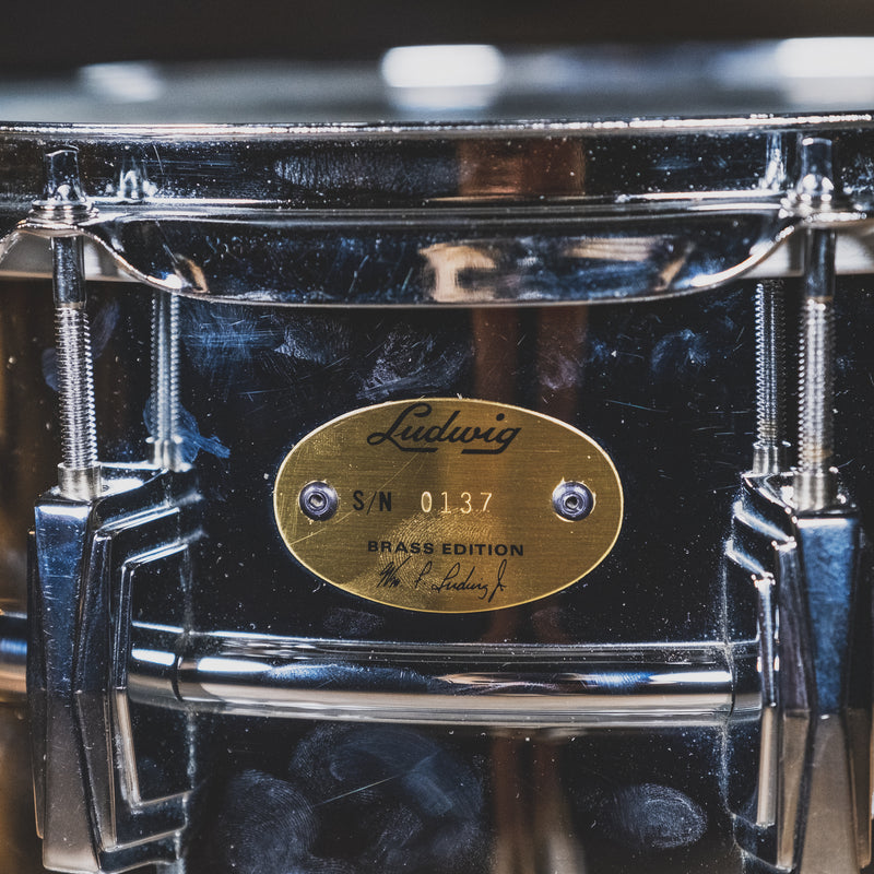 2004 Ludwig Chrome Over Brass 14x6.5 Supraphonic Snare Drum - Used
