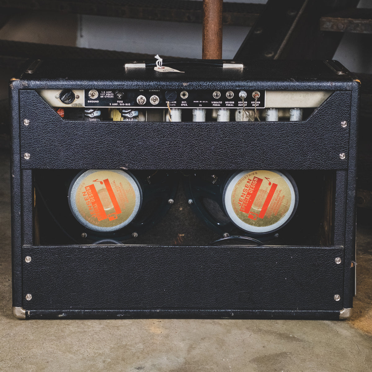 Fender 1966 Pro Reverb Black Panel 2x12" Combo Amplifier - Used
