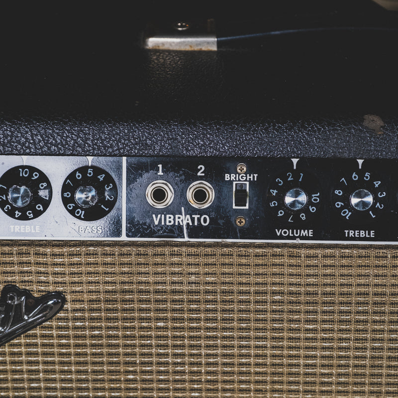 Fender 1966 Pro Reverb Black Panel 2x12" Combo Amplifier - Used