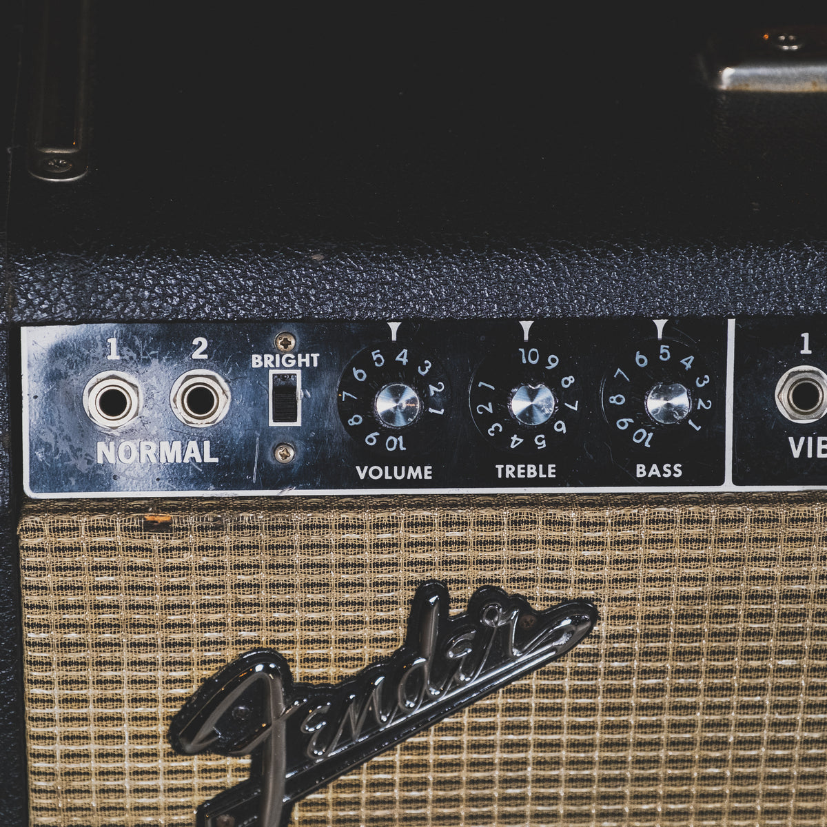 Fender 1966 Pro Reverb Black Panel 2x12" Combo Amplifier - Used
