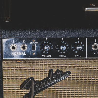 Fender 1966 Pro Reverb Black Panel 2x12" Combo Amplifier - Used