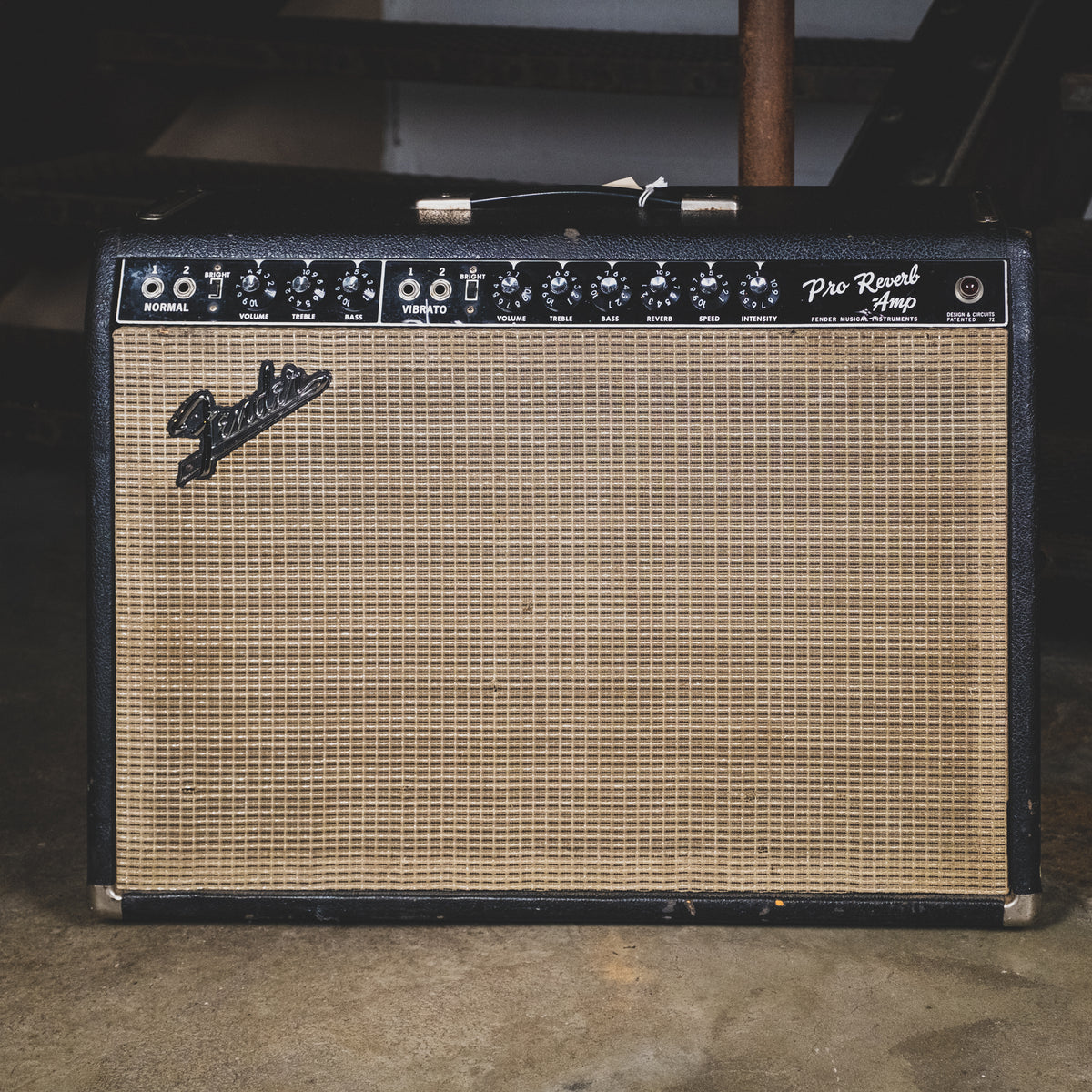 Fender 1966 Pro Reverb Black Panel 2x12" Combo Amplifier - Used