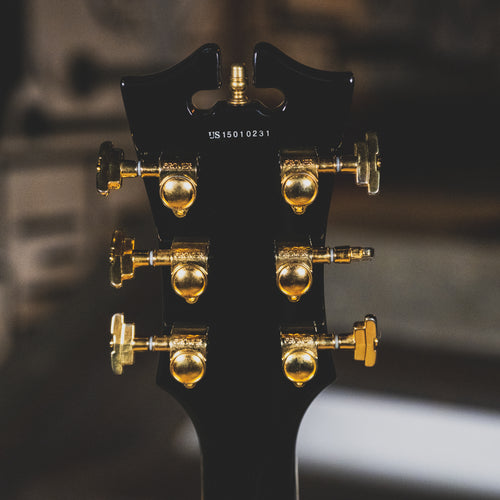 D'Angelico 2015 EX-SS Electric Guitar, Trans Black With OHSC - Used