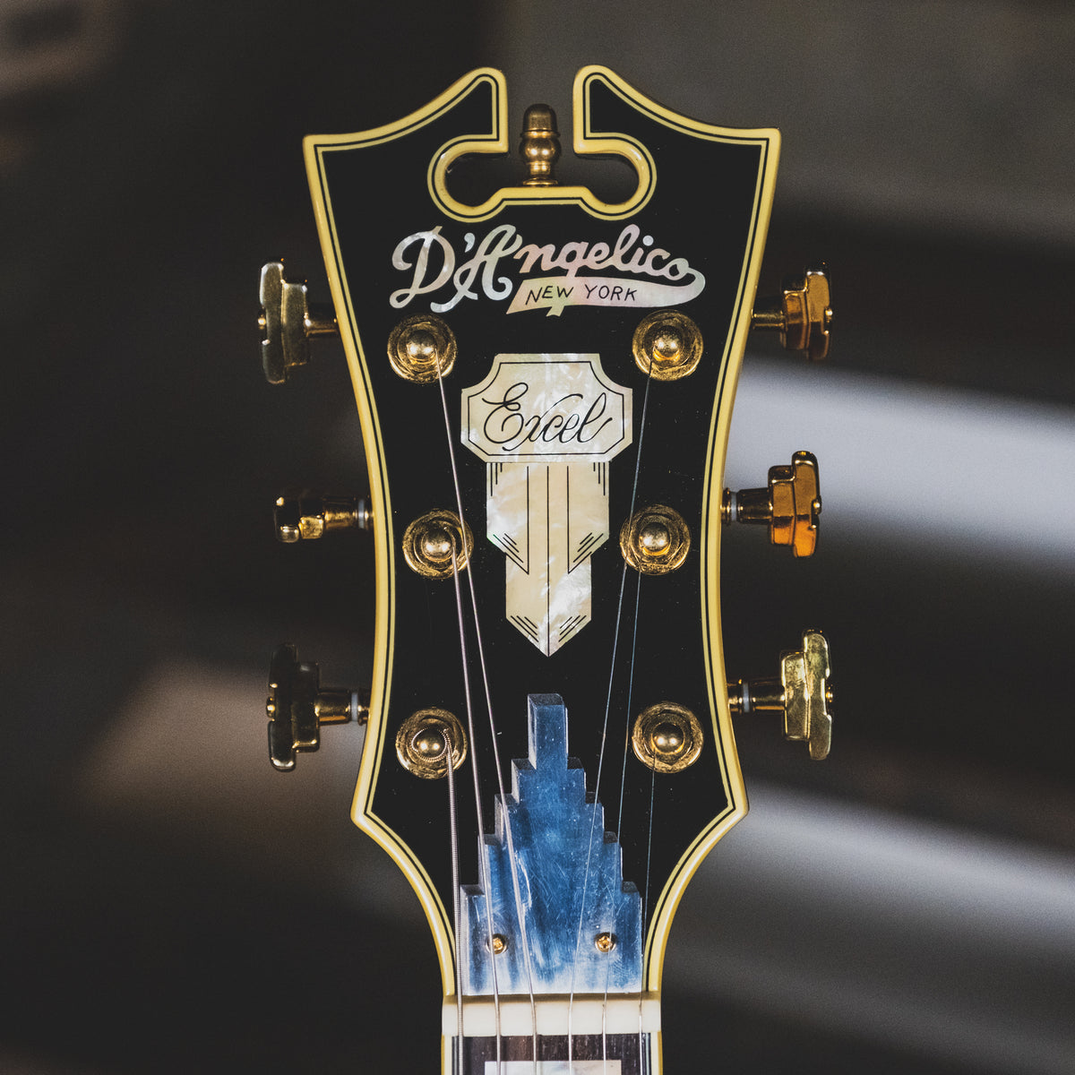 D'Angelico 2015 EX-SS Electric Guitar, Trans Black With OHSC - Used