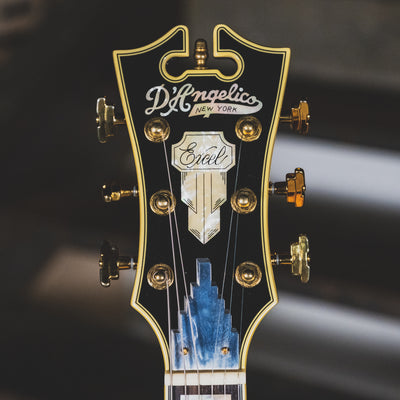 D'Angelico 2015 EX-SS Electric Guitar, Trans Black With OHSC - Used