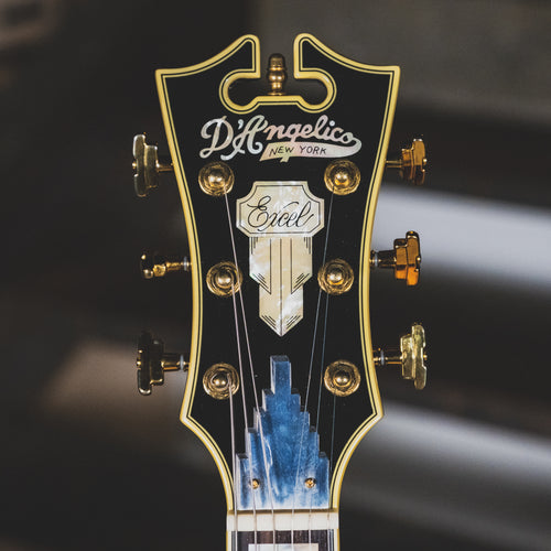 D'Angelico 2015 EX-SS Electric Guitar, Trans Black With OHSC - Used