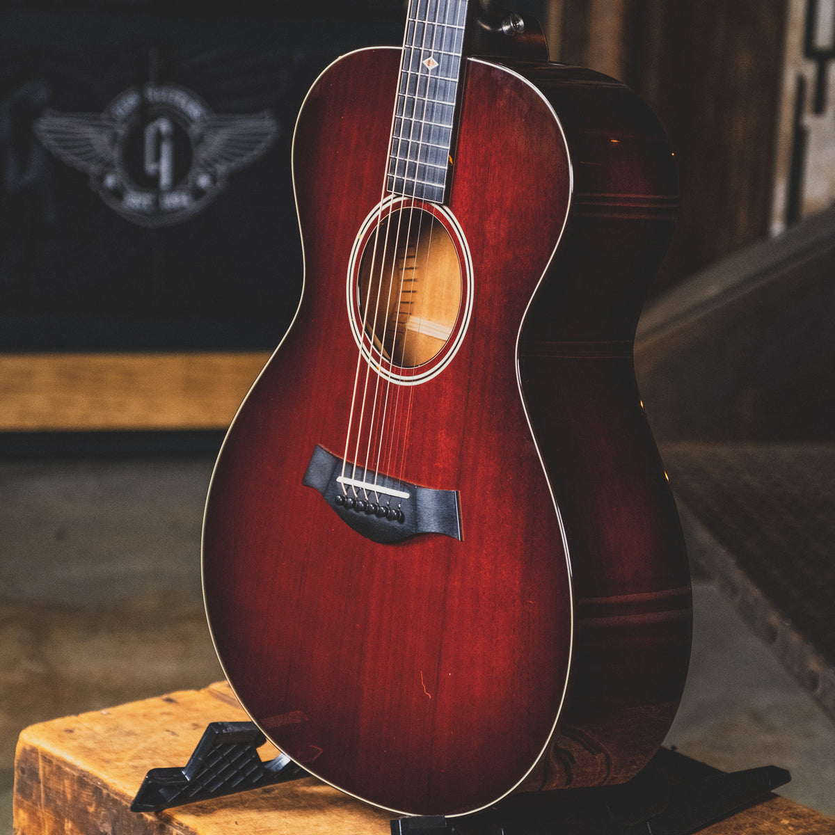 Taylor 2014 M-522 Acoustic Guitar, Burgundy Mist With OHSC - Used