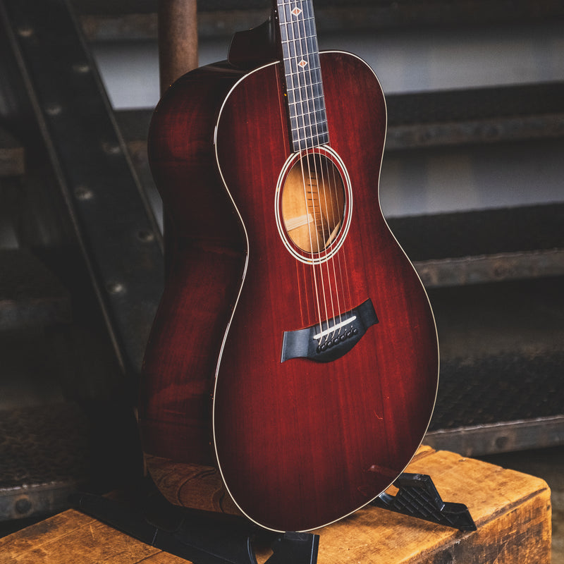 Taylor 2014 M-522 Acoustic Guitar, Burgundy Mist With OHSC - Used