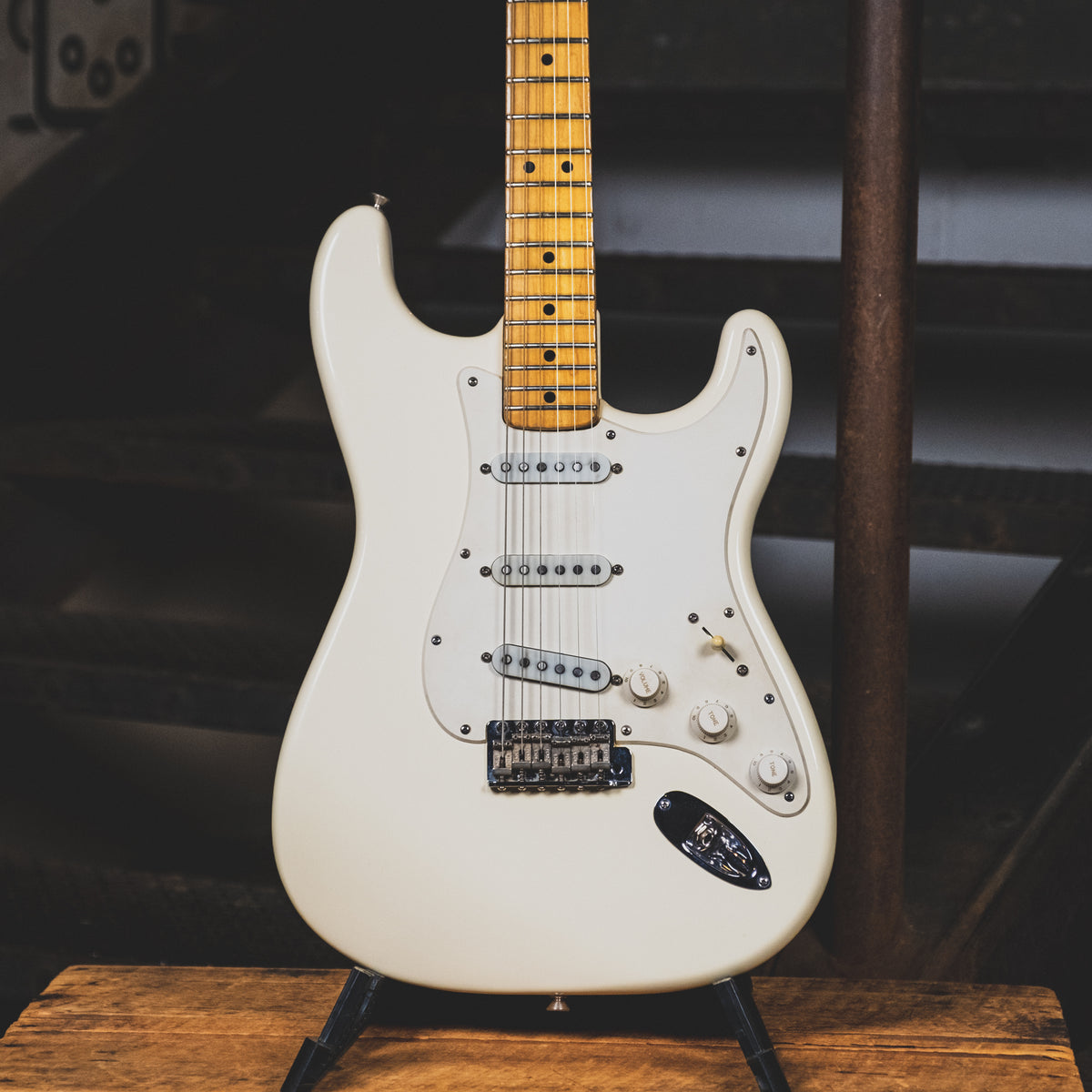Fender 1973 Stratocaster Electric Guitar, Olympic White Refin With OHSC - Used
