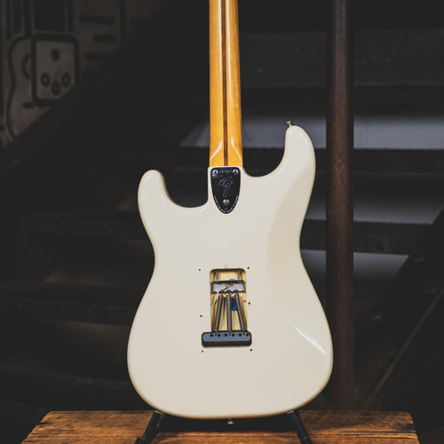 Fender 1973 Stratocaster Electric Guitar, Olympic White Refin With OHSC - Used