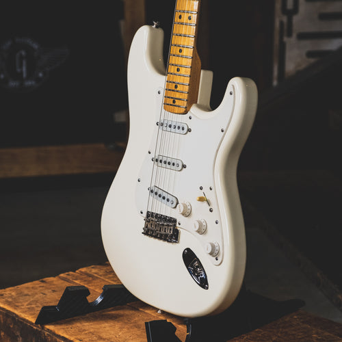 Fender 1973 Stratocaster Electric Guitar, Olympic White Refin With OHSC - Used