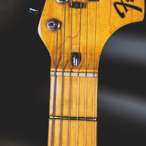 Fender 1973 Stratocaster Electric Guitar, Olympic White Refin With OHSC - Used