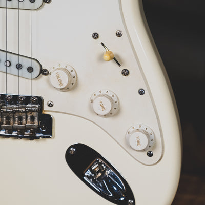 Fender 1973 Stratocaster Electric Guitar, Olympic White Refin With OHSC - Used