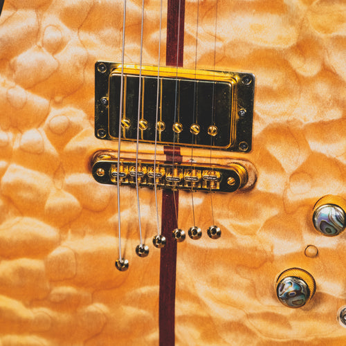 Warrior 1999 DM Crusader Electric Guitar, Natural With OHSC - Used