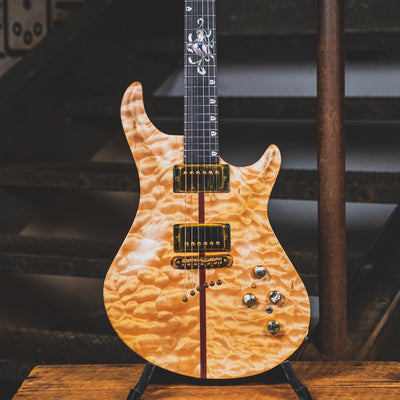 Warrior 1999 DM Crusader Electric Guitar, Natural With OHSC - Used