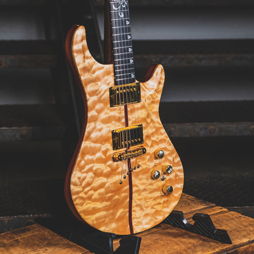 Warrior 1999 DM Crusader Electric Guitar, Natural With OHSC - Used