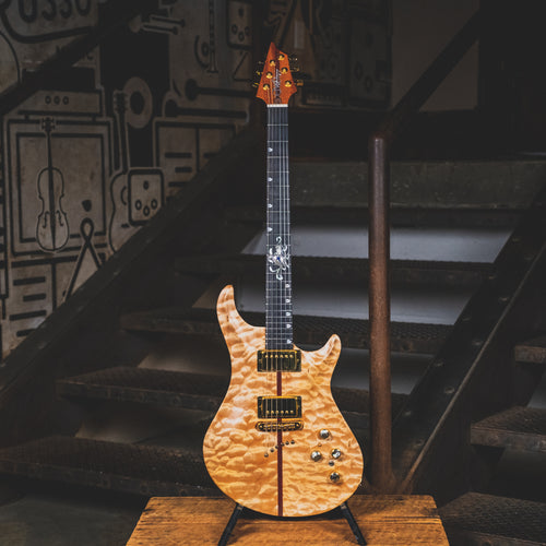 Warrior 1999 DM Crusader Electric Guitar, Natural With OHSC - Used