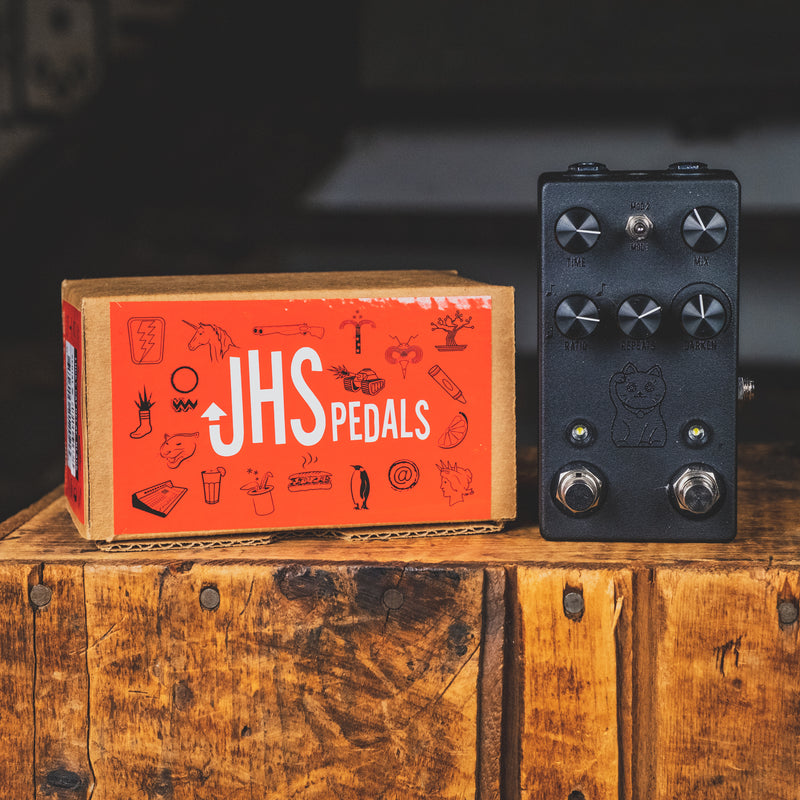 JHS Lucky Cat Delay Effect Pedal, Black With Box - Used