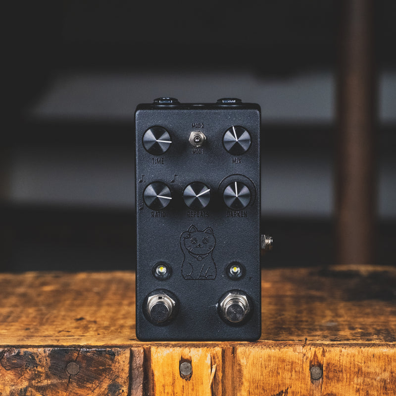 JHS Lucky Cat Delay Effect Pedal, Black With Box