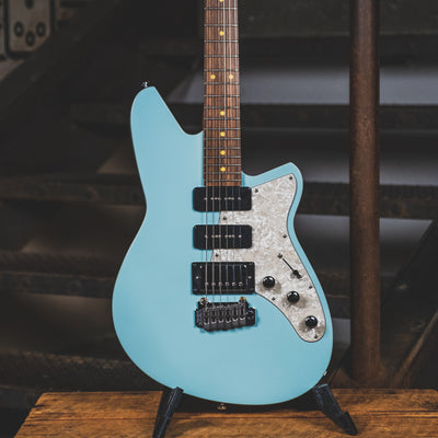 Reverend 2020 Six Gun HPP Electric Guitar, Chronic Blue - Used