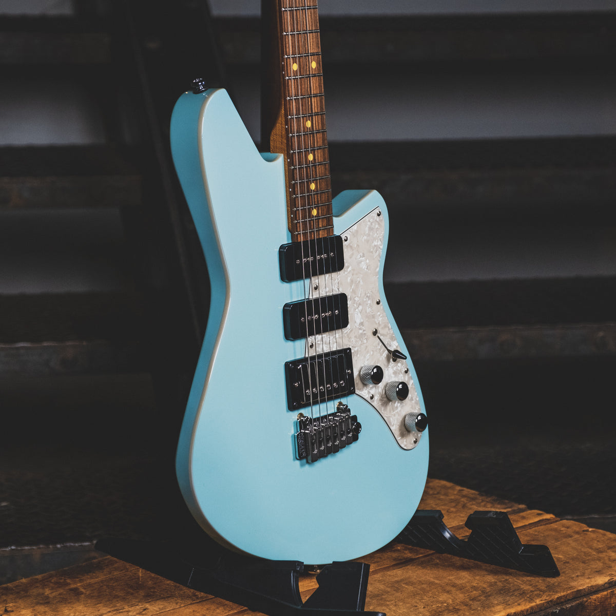 Reverend 2020 Six Gun HPP Electric Guitar, Chronic Blue - Used