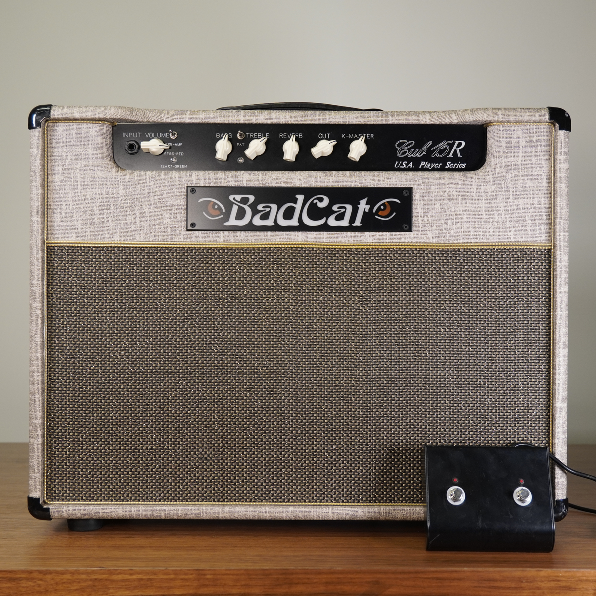 Bad Cat Cub 15R USA Player Series Fawn with Cover & Footswitch - Used