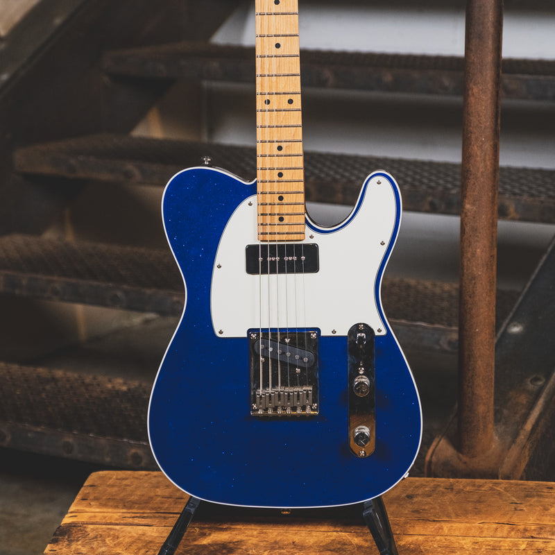 Reverend 2021 Pete Anderson Eastsider T P90 Electric Guitar, Blue Sparkle Wildwood Exclusive - Used
