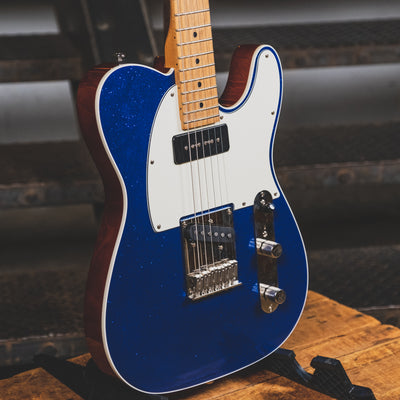 Reverend 2021 Pete Anderson Eastsider T P90 Electric Guitar, Blue Sparkle Wildwood Exclusive - Used