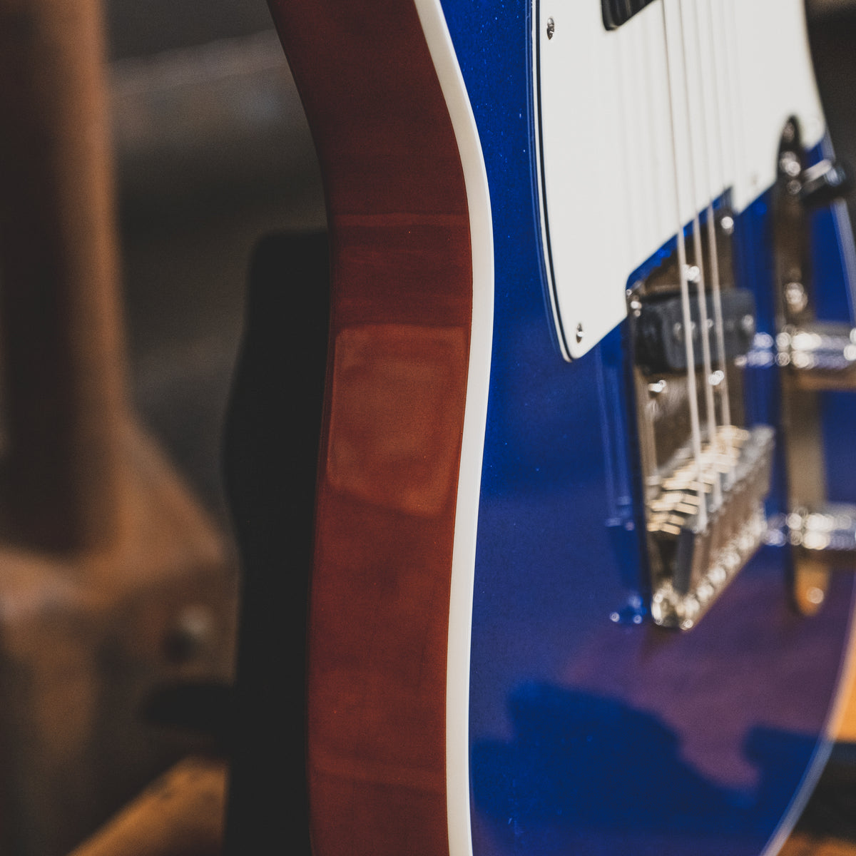 Reverend 2021 Pete Anderson Eastsider T P90 Electric Guitar, Blue Sparkle Wildwood Exclusive - Used