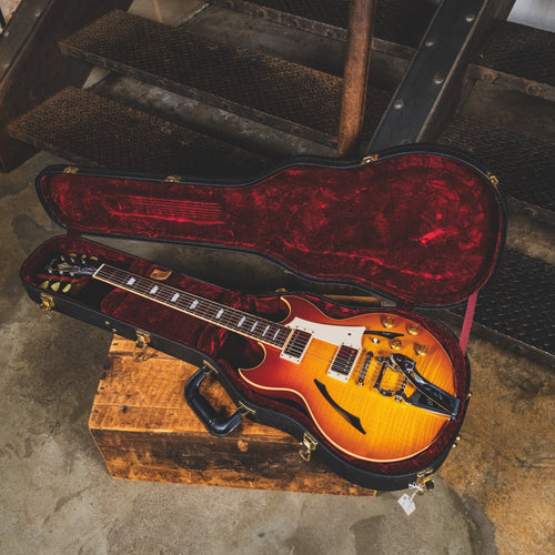 2015 Gibson Johnny A Standard w/Bigsby, Bourbon Burst, OHSC - Used