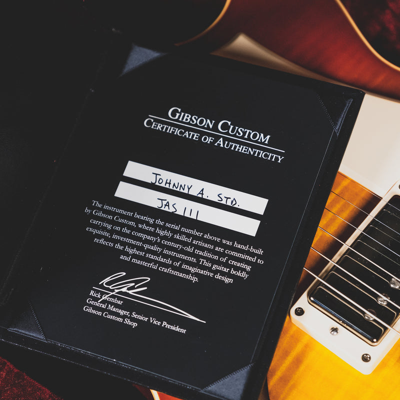 2015 Gibson Johnny A Standard w/Bigsby, Bourbon Burst, OHSC - Used