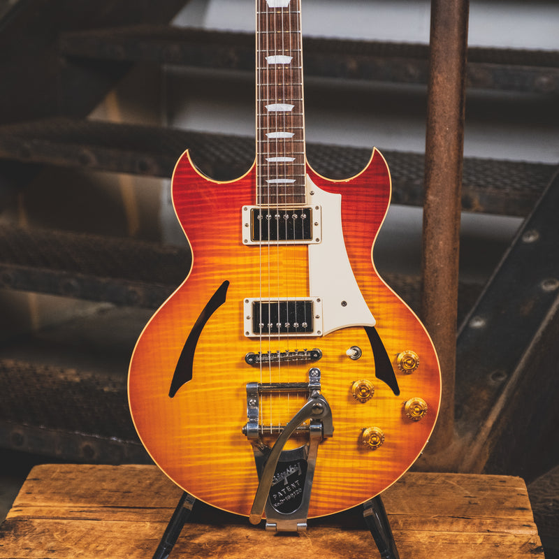 2015 Gibson Johnny A Standard w/Bigsby, Bourbon Burst, OHSC - Used