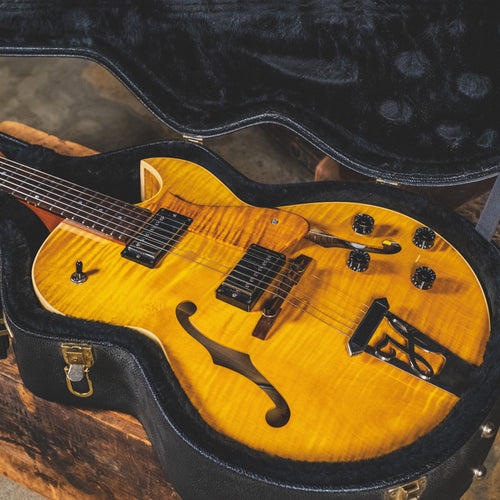 2001 Heritage H-575 Archtop Electric Guitar, Amber w/ OHSC - Used