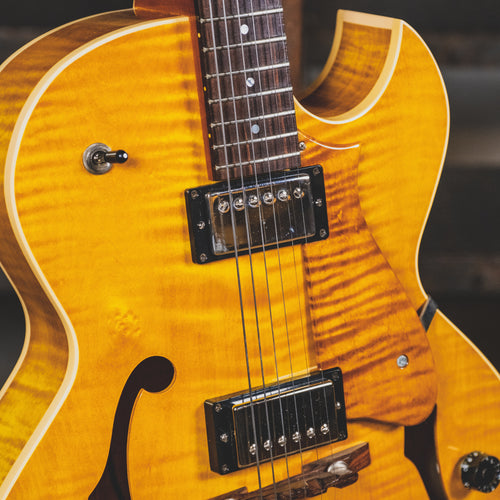 2001 Heritage H-575 Archtop Electric Guitar, Amber w/ OHSC - Used