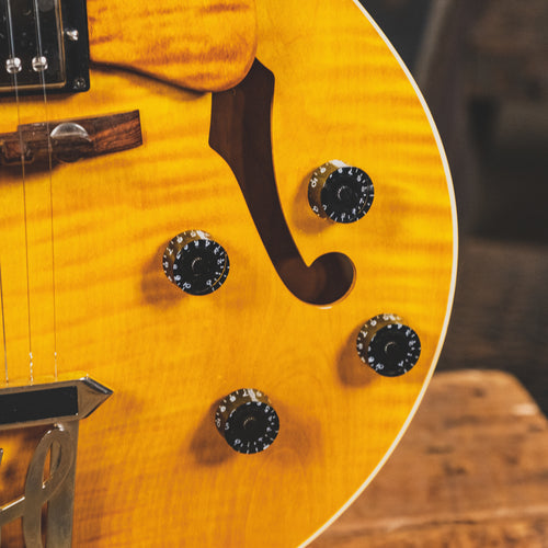 2001 Heritage H-575 Archtop Electric Guitar, Amber w/ OHSC - Used