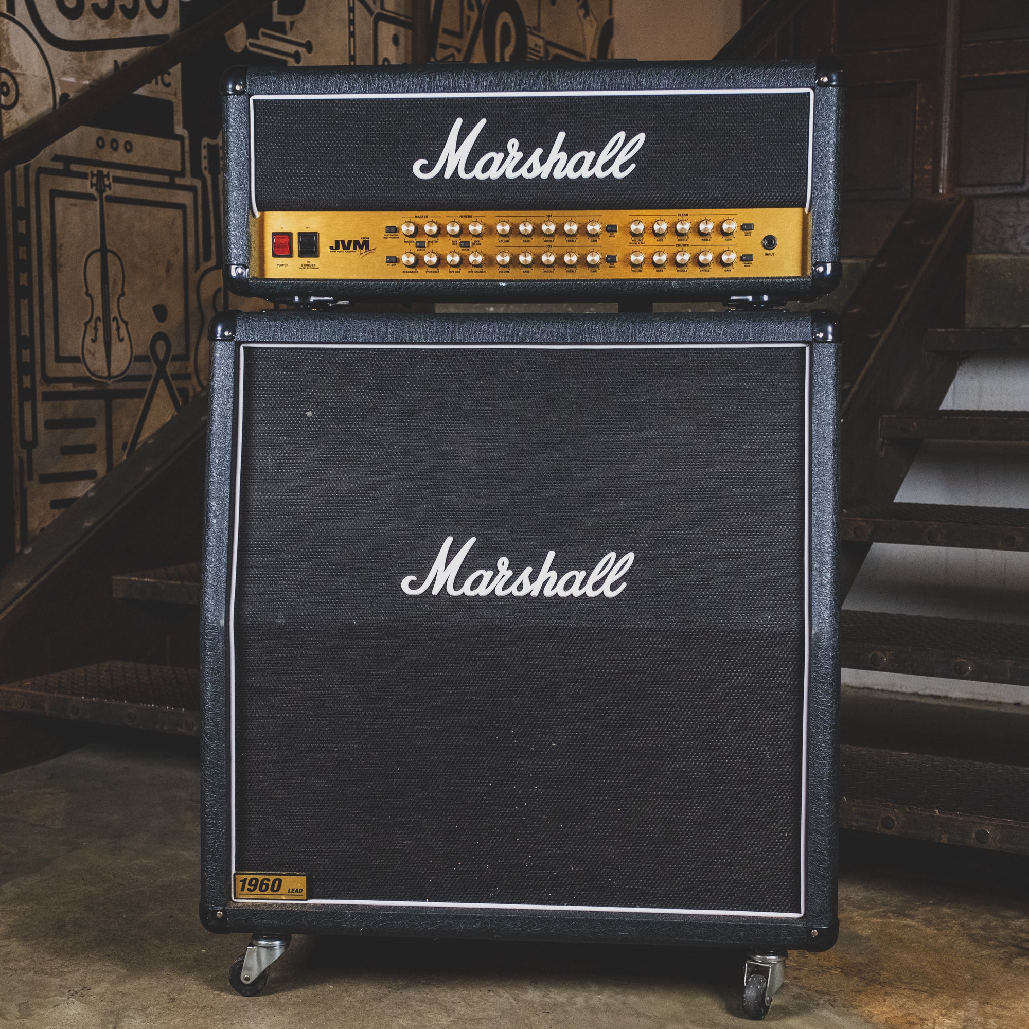 2007 Marshall JVM410H & 1960A 4x12 Amplifier Cabinet And Head