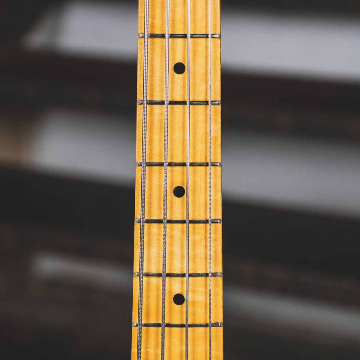 1975 Fender Precision Bass Guitar, 3 Tone Sunburst With Hard Case - Used