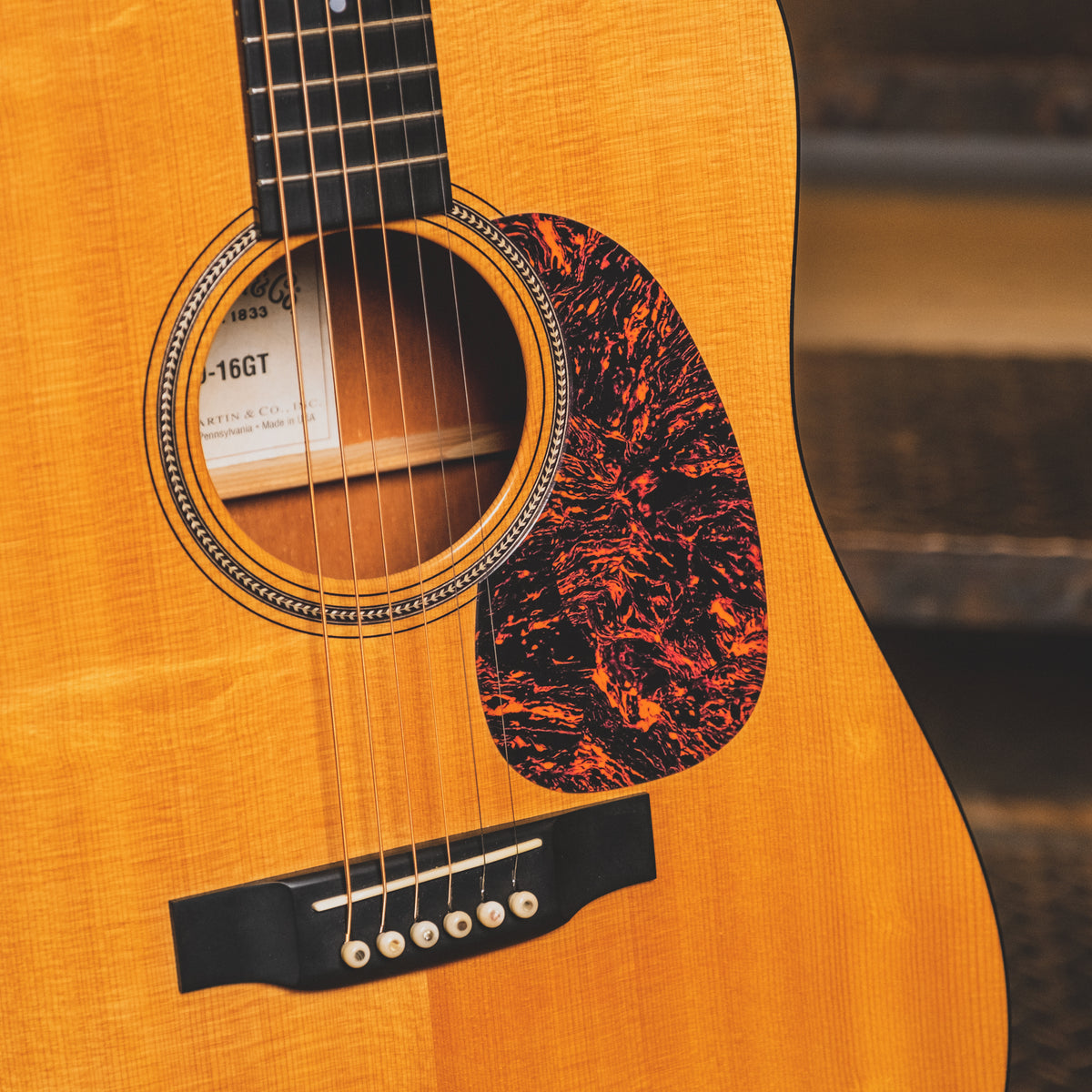 2007 Martin D16GT Acoustic Guitar, Natural With Hard Case - Used