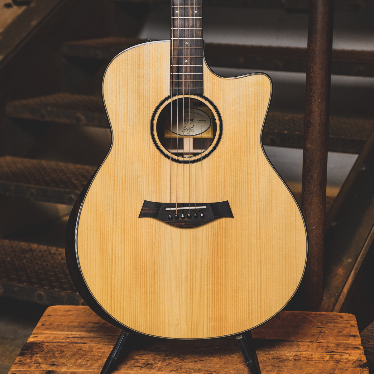 2018 Taylor Custom Grand Orchestra Acoustic Guitar, Natural w/OHSC - Used