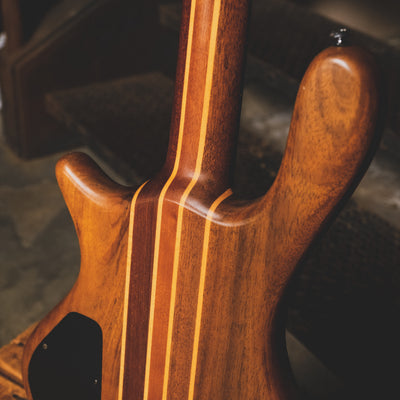 2006 Washburn Taurus T24 Bass Guitar, Natural with Gig Bag - Used