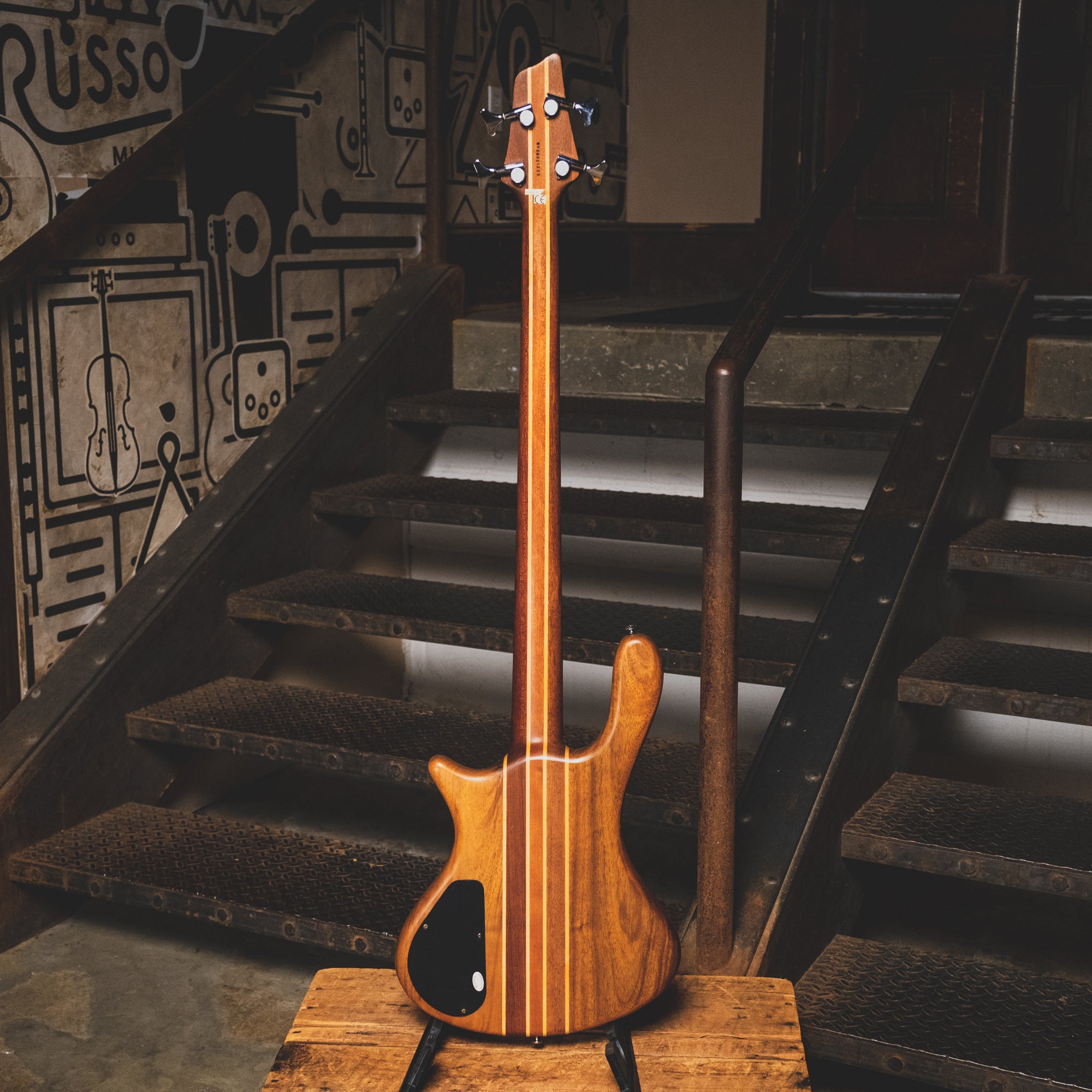 2006 Washburn Taurus T24 Bass Guitar, Natural with Gig Bag - Used
