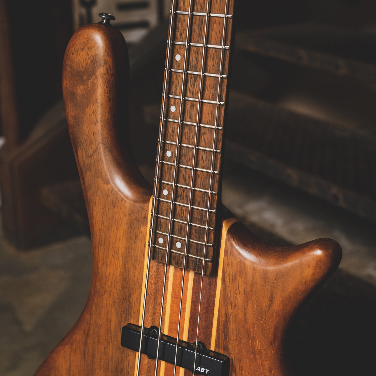 2006 Washburn Taurus T24 Bass Guitar, Natural with Gig Bag - Used