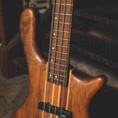 2006 Washburn Taurus T24 Bass Guitar, Natural with Gig Bag - Used