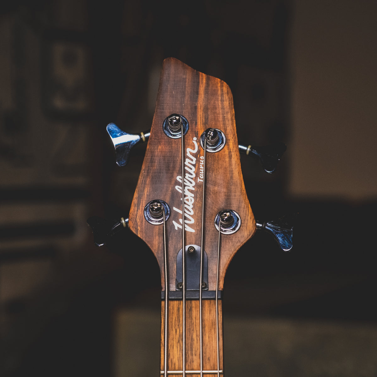 2006 Washburn Taurus T24 Bass Guitar, Natural with Gig Bag - Used