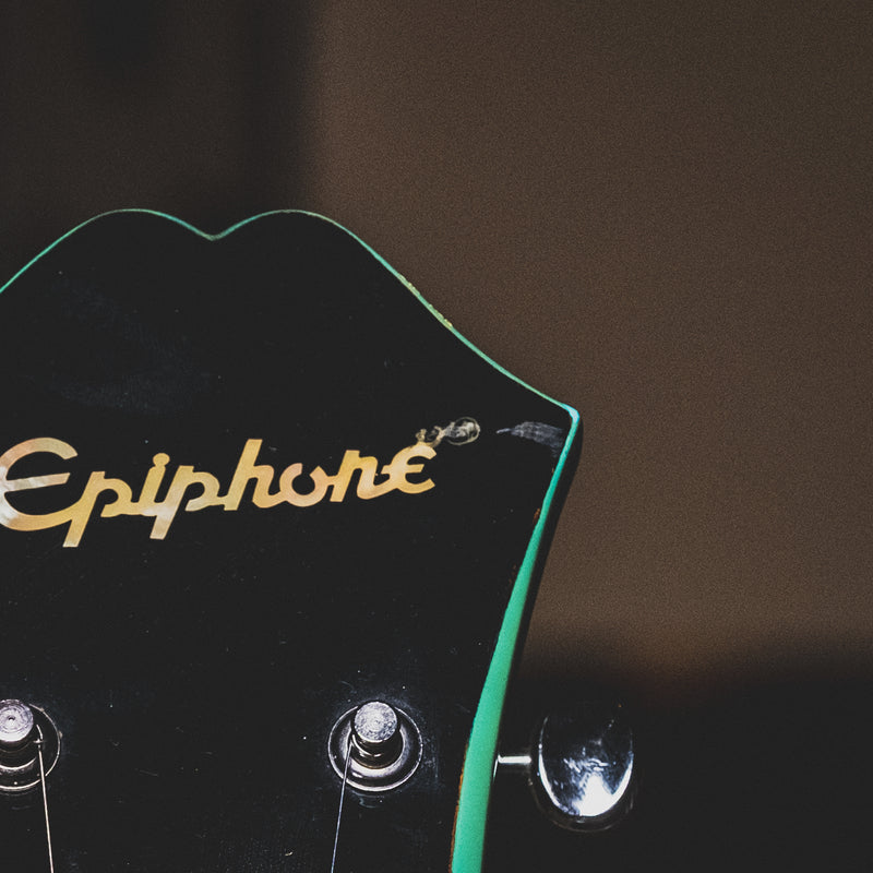 1997 Epiphone Casino VT-TQ Electric Guitar, Turquoise w/OHSC - Used