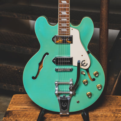 1997 Epiphone Casino VT-TQ Electric Guitar, Turquoise w/OHSC - Used