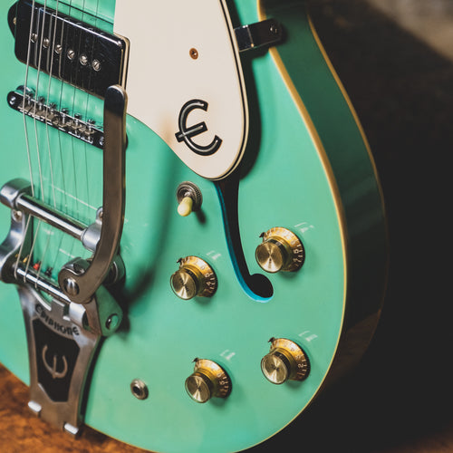 1997 Epiphone Casino VT-TQ Electric Guitar, Turquoise w/OHSC - Used