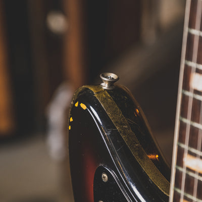 1966 Fender Jaguar Electric Guitar, 3 Color Sunburst, Original Hardshell Case & Parker Body Guard - Vintage