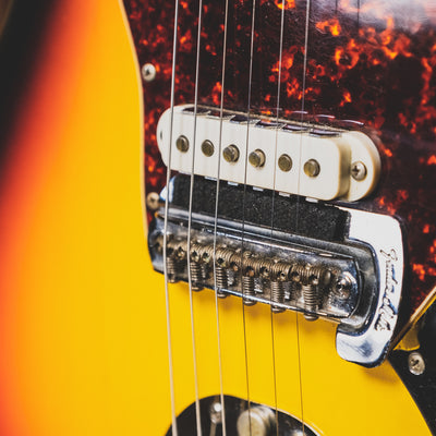 1966 Fender Jaguar Electric Guitar, 3 Color Sunburst, Original Hardshell Case & Parker Body Guard - Vintage